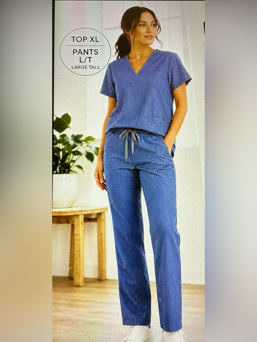 FIGS TECHNICAL COLLECTION CHAMBRAY SCRUB SET